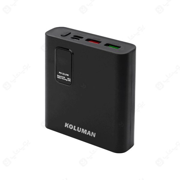 پاوربانک 10000mAh کلومن مدل KP-025 با قابلیت شارژ سریع تا توان 22.5 وات PD می باشد.