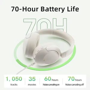 هدست بی سیم کیو سی وای مدل H4 ANC دارای باتری با کارایی بالا است.