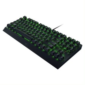 کیبورد سیمی گیمینگ مکانیکال ریزر مدل BlackWidow X TKLدارای نورپردازی کروما می باشد.