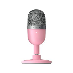 میکروفون استریم ریزر مدل Seiren Mini در رنگ بندی صورتی است.