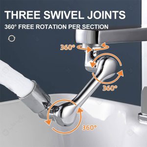 سری شیر آب متحرک مدل Splash با امکان چرخش 360 درجه است.