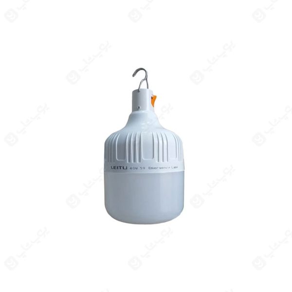 لامپ شارژی 20W LED لیتو مدل LED-1 دارای ابعاد متناسب قابل حمل است.