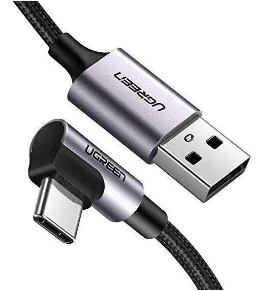 کابل شارژ 90 درجه USB به تایپ C یوگرین مدل US284 به طول 1 متر