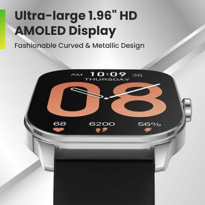 ساعت هوشمند امیزفیت مدل Pop 3S دارای نمایشگر AMOLED می باشد.