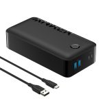 پاوربانک 40000mAh انکر مدل A1377 347 67 پاوربانک 40000mAh انکر مدل A1377 347 در رنگ بندی مشکی است.