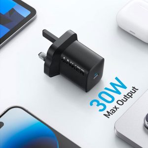 شارژر دیواری 30 وات انکر مدل 312 A2640 با توان خروجی 30 وات می باشد.