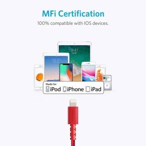 کابل USB به لایتنینگ انکر مدل A8012 به طول 0.9 متر با سازگاری گسترده می باشد.