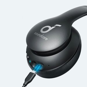 هدست بی سیم انکر مدل Life Q10i با پورت شارژ تایپ C می باشد.
