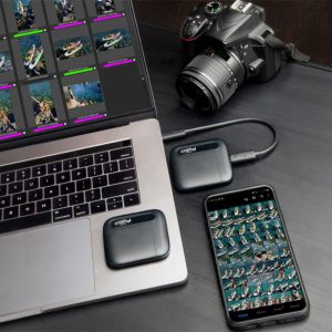 هارد اکسترنال SSD کروشیال مدل X6 ظرفیت 1 ترابایت با رابط تایپ C می باشد.