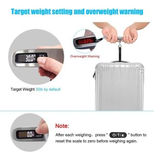 ترازوی دیجیتالی چمدان گرین لاین مدل Luggage Scale مناسب برای وزن کردن چمدان می باشد.