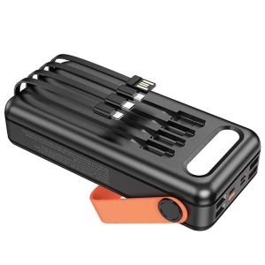 پاوربانک 30000mAh گرین لاین مدل Solar Portable با پنل خورشیدی دارای کابل برای کارایی آسان تر می باشد.