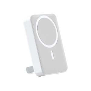 پاوربانک 10000mAh مگنتی و استند گرین لاین مدل GNKIK10KPB در رنگ بندی سفید می باشد.