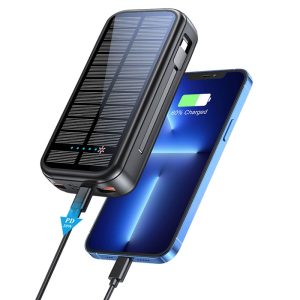 پاوربانک 16000mAh گرین لاین مدل Solar 2 GNPDSOLPB16 با پنل خورشیدی با توان خروجی 20 وات می باشد.
