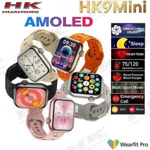 ساعت هوشمند مدل HK9 Mini با نمایشگر AMOLED می باشد.