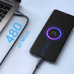 کابل شارژ USB به میکرو جویروم مدل S-UM018A11 با سرعت انتقال بالا می باشد.
