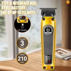 ماشین اصلاح شارژی کیمی مدل KM-1855 دارای باتری با کیفیت می باشد.