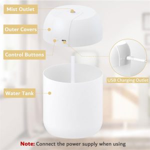 دستگاه بخور ساز MDHL مدل TS03 بدون باتری است.