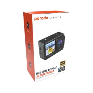 دوربین ضد آب پرودو مدل ACTION CAMERA در بسته بندی مناسب قرار دارد.