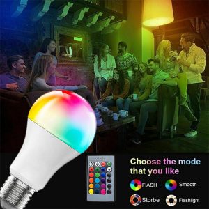 لامپ LED هوشمند کنترل دار مدل RGBW Bulb دارای 4 حالت مختلف نورپردازی است.