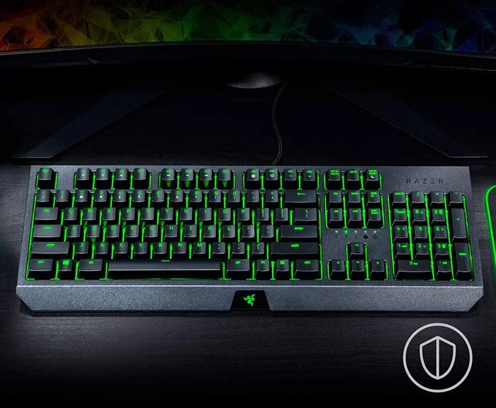 کیبورد سیمی گیمینگ مکانیکال ریزر مدل BlackWidow Essential