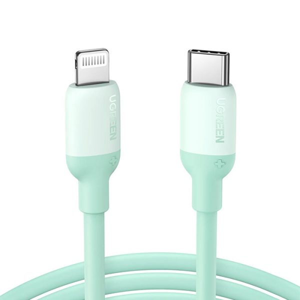 کابل Type-C به Iphone Lightning یوگرین مدل US387 دررنگ بندی سبز می باشد.