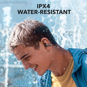 هندزفری بلوتوثی انکر مدل C30i با استاندارد ضد آب IPX4 می باشد.