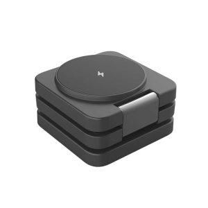 پایه نگهدارنده و شارژر بی سیم 3 تایی پرودو مدل PD-3N1MWFC با داشتن وزنی سبک به راحتی در محیط های مختلف قابل استفاده است.
