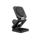 پایه نگهدارنده و شارژر بی سیم 3 تایی پرودو مدل PD-3N1MWFC 78 پایه نگهدارنده و شارژر بی سیم 3 تایی پرودو مدل PD-3N1MWFC به صورت همزمان ساعت و هندزفری و گوشی هوشمند را شارژ می کند.
