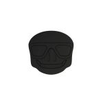 پک محافظ سیلیکونی کله شارژر 20 وات اپل طرح Black Skull کد 020