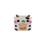 پک محافظ سیلیکونی کله شارژر 20 وات اپل طرح Cute Cow کد 017