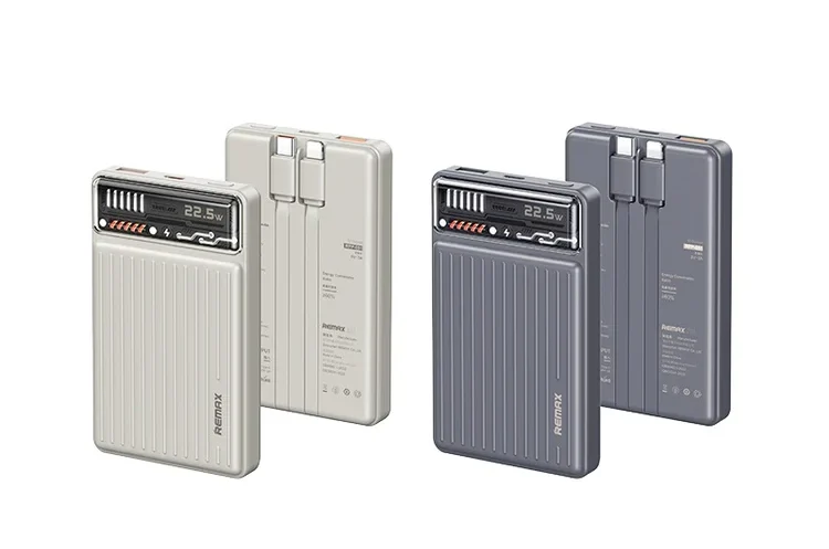 پاوربانک ریمکس 10000mAh مدل Rpp-651 به همراه کابل تایپ C و لایتنینگ