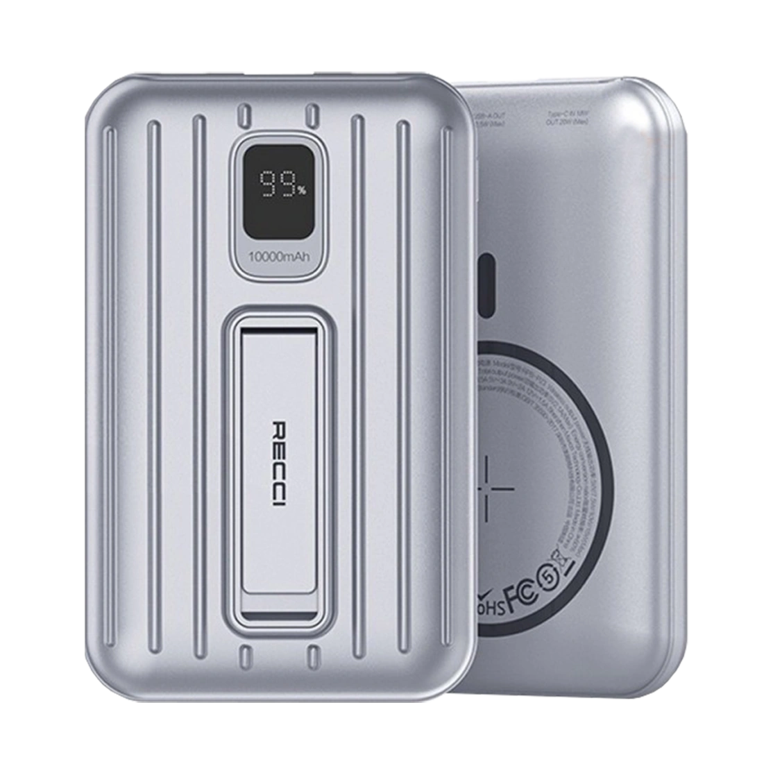 پاوربانک 10000mAh وایرلس شارژ و هولدر موبایل رسی مدل RPB-P23