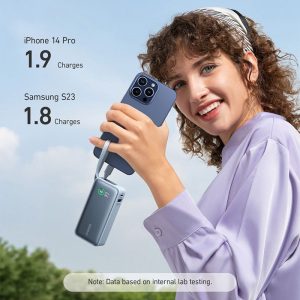 پاوربانک مینی 10000mAh انکر مدل Power Core 30W A1259 با قابلیت شارژ سریع است.