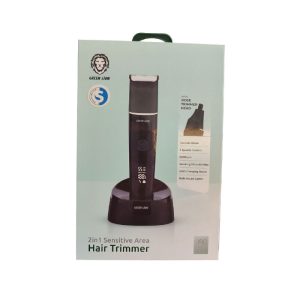 ماشین اصلاح شارژی گرین لاین مدل Sensitive Area در بسته بندی مناسب و دارای 4 شانه است.