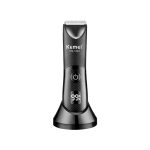 ماشین اصلاح شارژی کیمی مدل KM-1840 در رنگ بندی مشکی می باشد.