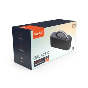 اسپیکر بلوتوثی پرودو مدل GALACTIC در بسته بندی مناسب می باشد.