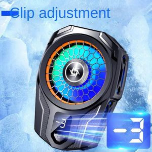فن خنک کننده رادیاتوری گوشی موبایل مدل SL-16 دارای نمایشگر دیجیتال است.