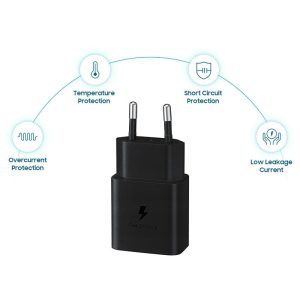 شارژر دیواری 15 وات اورجینال سامسونگ مدل EP-T1510 دارای ایمنی بالا است.