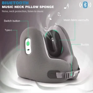 بالش محافظ گردن موزیکال گرین لاین مدل Music Pillow