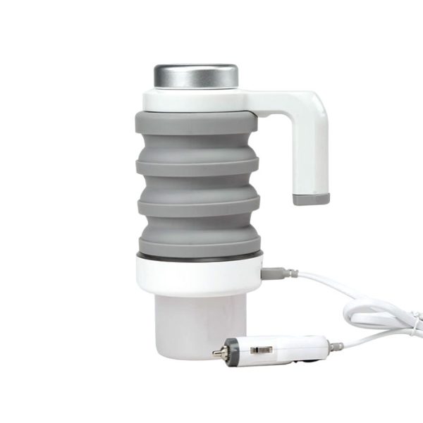 کتری برقی تاشو خودرو گرین لاین مدل Electric Kettle GNCARFELKT با ورودی فندکی خودرو می باشد.