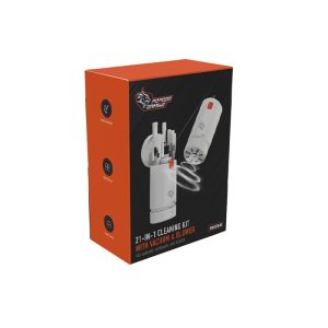 کیت تمیزکاری مکنده و دمنده 21 کاره پرودو مدل PDX541 در بسته بندی مناسب قرار دارد.