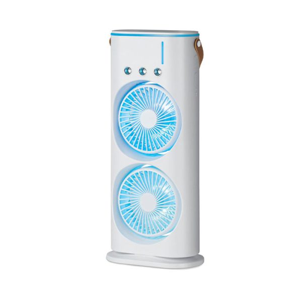 کولر رومیزی مه پاش مدل Aqua Breeze در رنگ بندی سفید می باشد.
