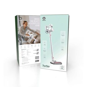 جارو شارژی گرین لاین مدل Turbo GN130WCVAC در بسته بندی مناسب قرار دارد.
