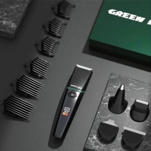 ماشین اصلاح شارژی گرین لاین مدل GN5N1HGRKIT به همراه 6عدد شانه است.