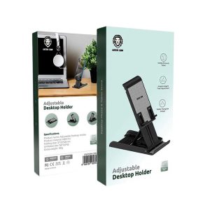پایه نگهدارنده رومیزی گرین لاین مدل Desktop Holder در بسته بندی مناسب قرار دارد.