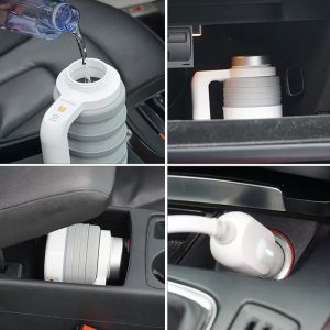 کتری برقی تاشو خودرو گرین لاین مدل Electric Kettle GNCARFELKT با اشغال فضای کم است.