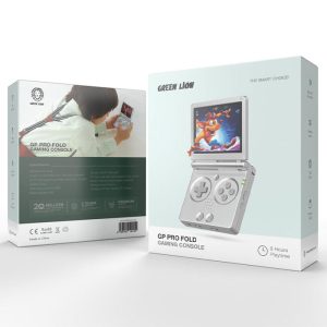کنسول بازی قابل حمل گرین لاین مدل GP Pro Fold در بسته بندی مناسب و دارای خروجی HDMI می باشد.