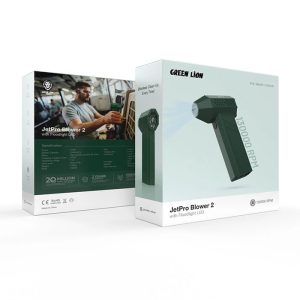 دمنده گرین لاین مدل JetPro Blower 2 دارای چراغ قوه و باتری قدرتمند می باشد.