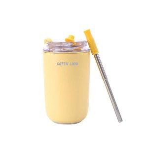 ماگ مسافرتی گرین لاین مدل Vacuum Travel Mug Lite در رنگ بندی لیمویی می باشد.