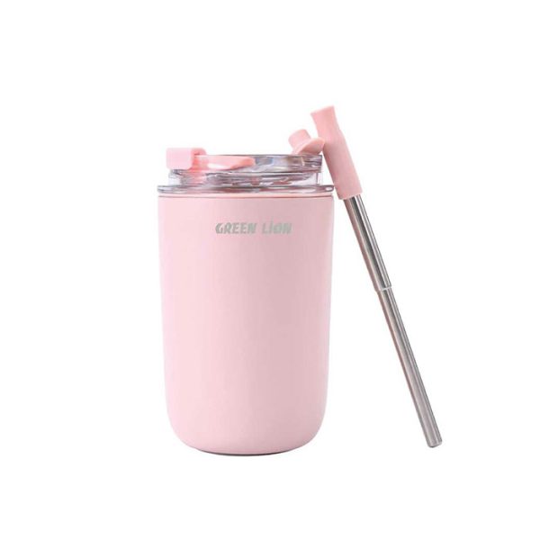 ماگ مسافرتی گرین لاین مدل Vacuum Travel Mug Lite در رنگ بندی صورتی می باشد.